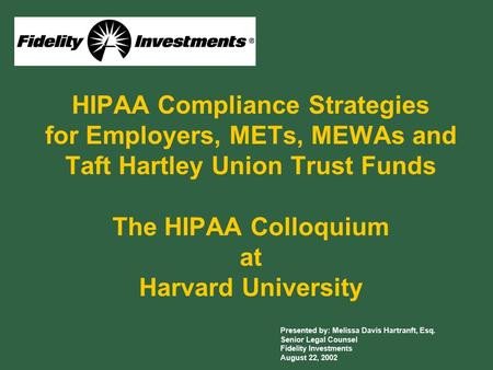 Selected Major Issues in Employer Responses to HIPAA
