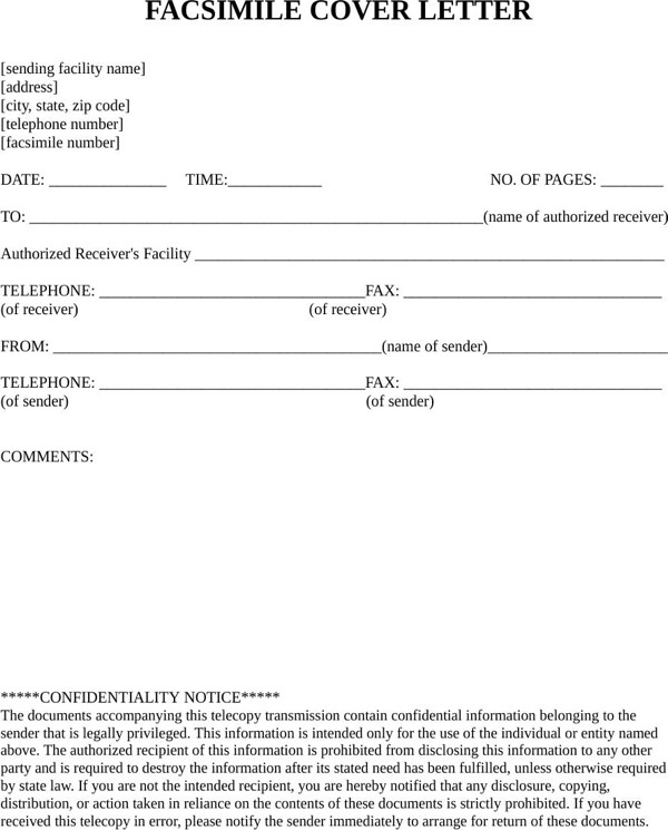 Download Medical HIPAA Fax Cover Sheet for Free FormTemplate