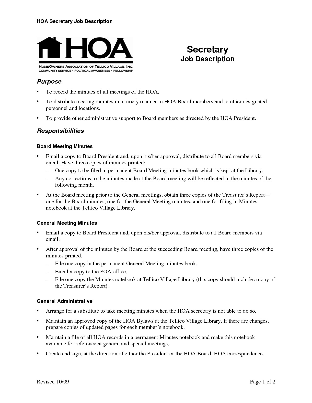27 of Annual HOA Meeting Agenda Template