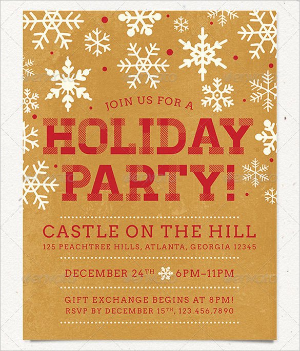 27 Holiday Party Flyer Templates PSD