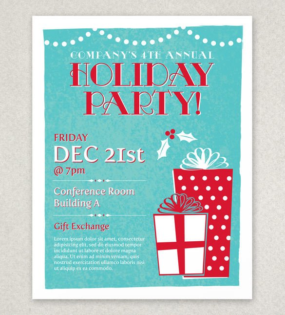 27 Holiday Party Flyer Templates PSD