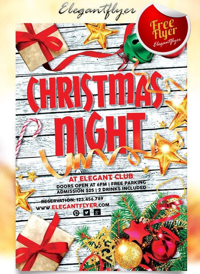 Best Free Christmas And New Year PSD Flyers To Promote