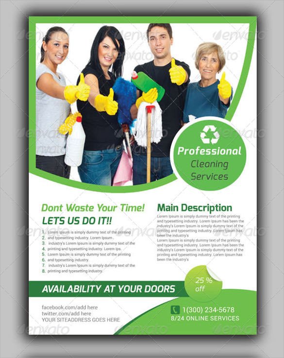 House Cleaning Flyers Template 17 Download Documents in