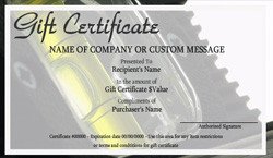 Home Maintenance Gift Certificate Templates