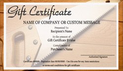 Home Maintenance Gift Certificate Templates