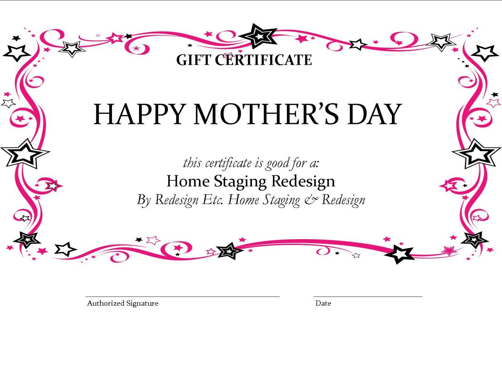 House Cleaning Free House Cleaning Gift Certificate Template
