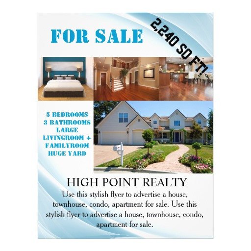 Modern Real Estate Realtor For Sale Flyer