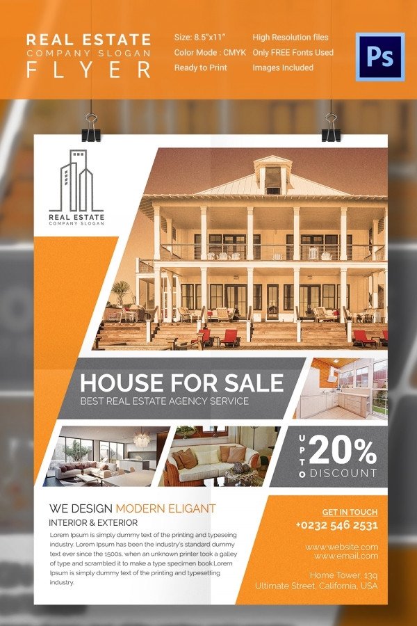 15 Stylish House for Sale Flyer Templates & Designs