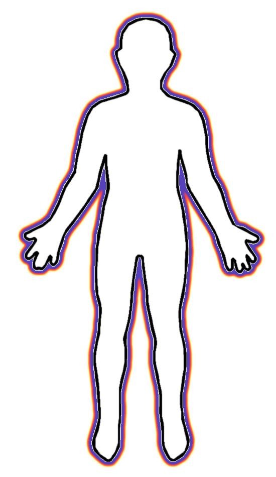 Human Body Outline Printable Cliparts
