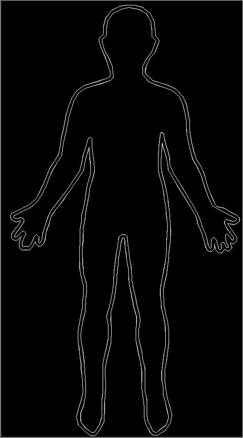 Outline Person For Kids Cliparts