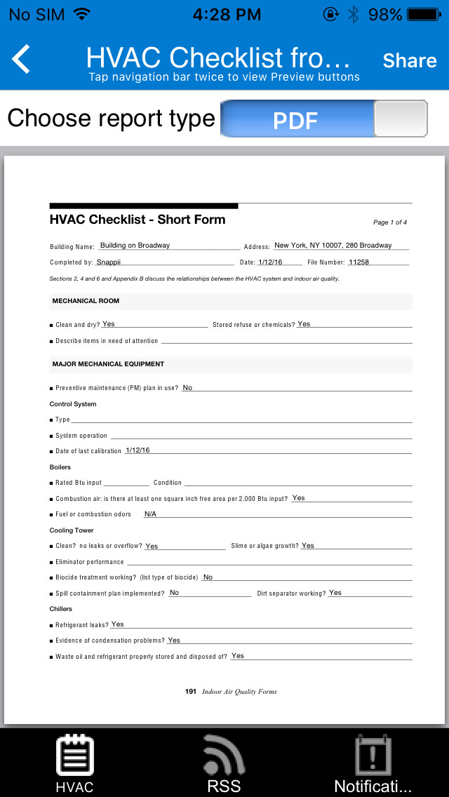 HVAC Inspection Checklist App