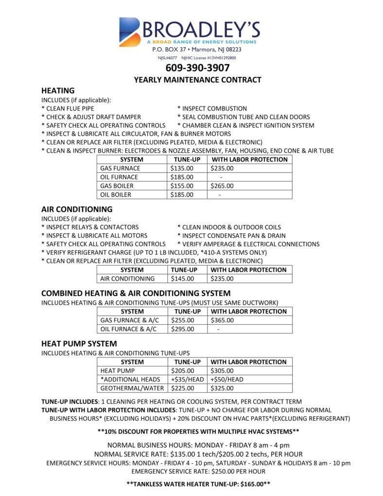 8 HVAC Contract Templates for Services PDF Word