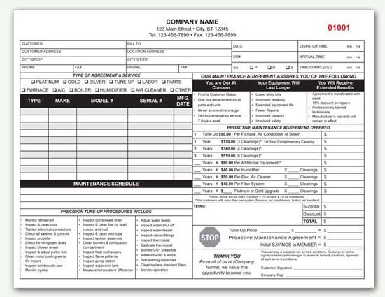 HVAC Contract Custom HVAC Contract Form