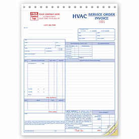 Work Orders Custom HVAC Work Order with Authorized
