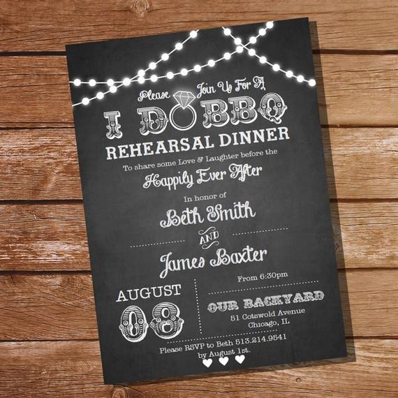 I Do BBQ Rehearsal Dinner Invitation Instant Download and