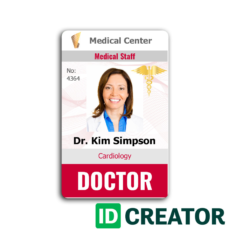 Doctor ID Card 4 Healthcare Hospital Badge