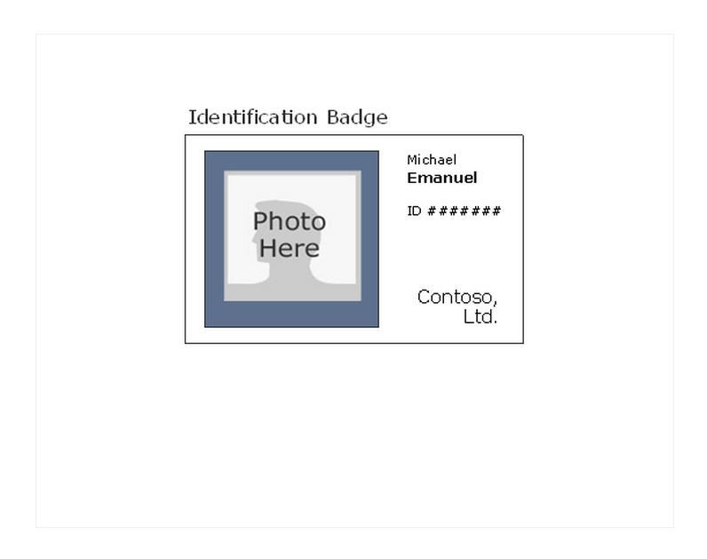 Printable ID Badges