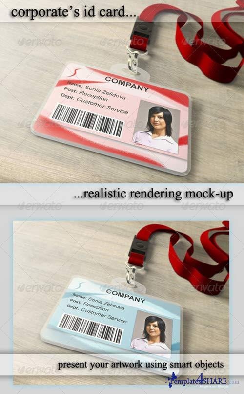 GraphicRiver ID Card Holder Mockup Templates4share