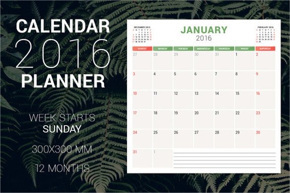 9 Indesign Calendars In Design EPS