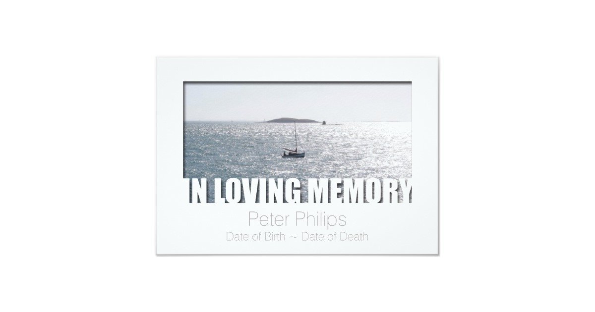 In Loving Memory Template 4 Celebration of Life Card