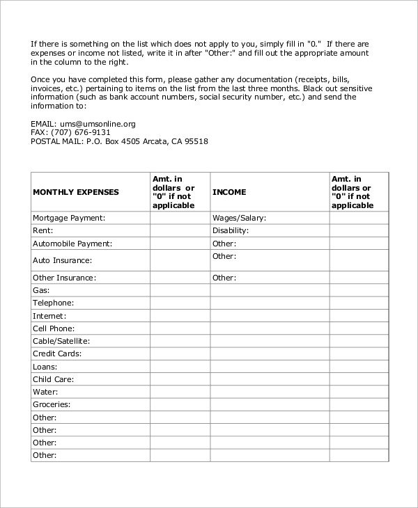 Sample Expense Report Form 14 Examples in PDF Word Docs