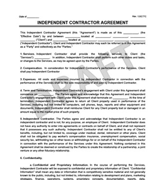 Create an Independent Contractor Agreement