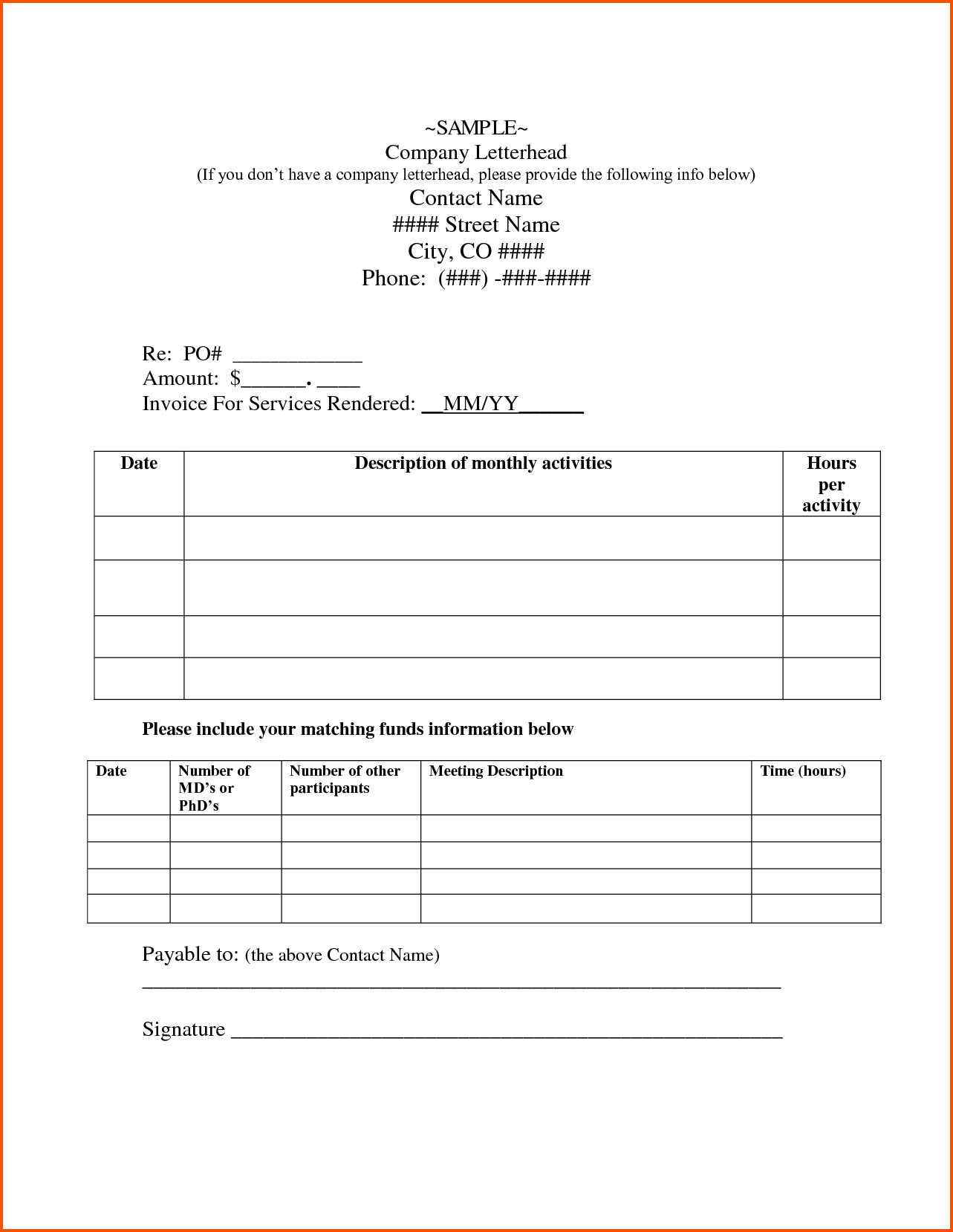 11 independent contractor invoice template
