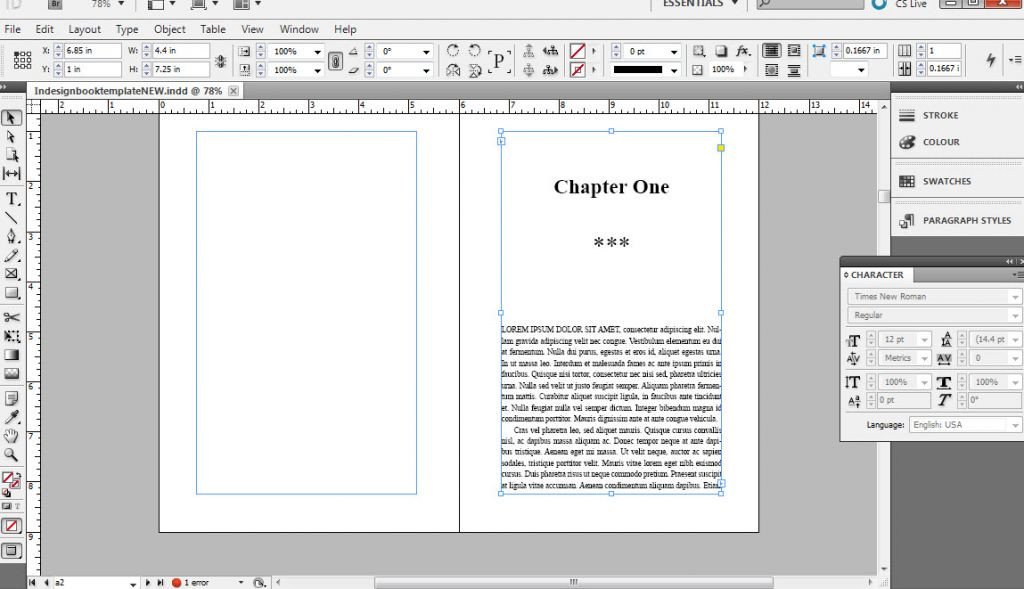 How to format a book in InDesign free templates