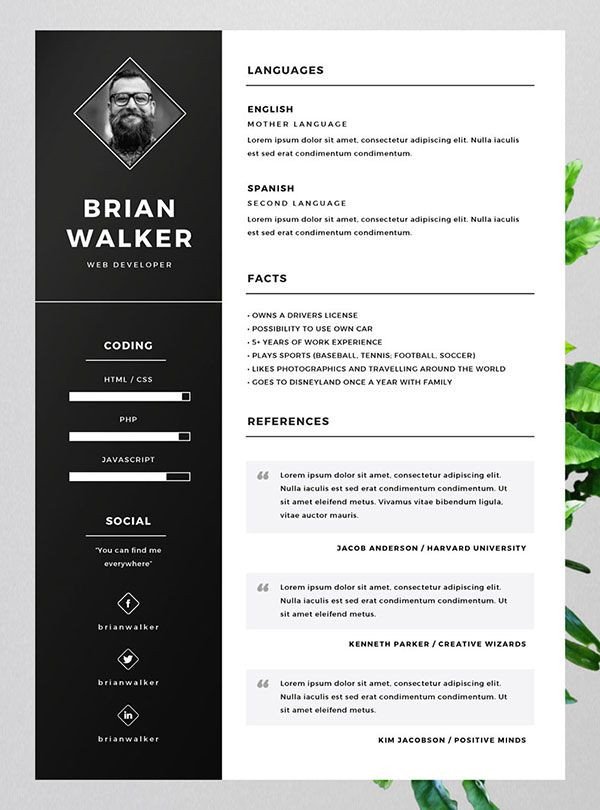 10 Best Free Resume CV Templates in Ai Indesign Word