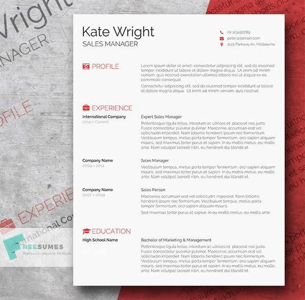 85 Free CV Indesign Resume Templates in Ai HTML & PSD