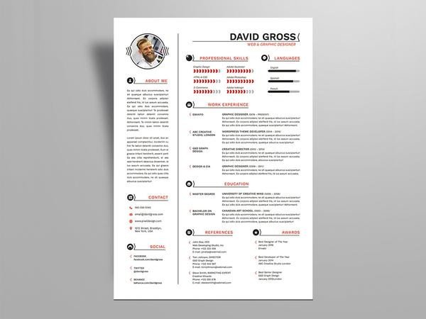 Free Resume Templates in Indesign Format CreativeBooster