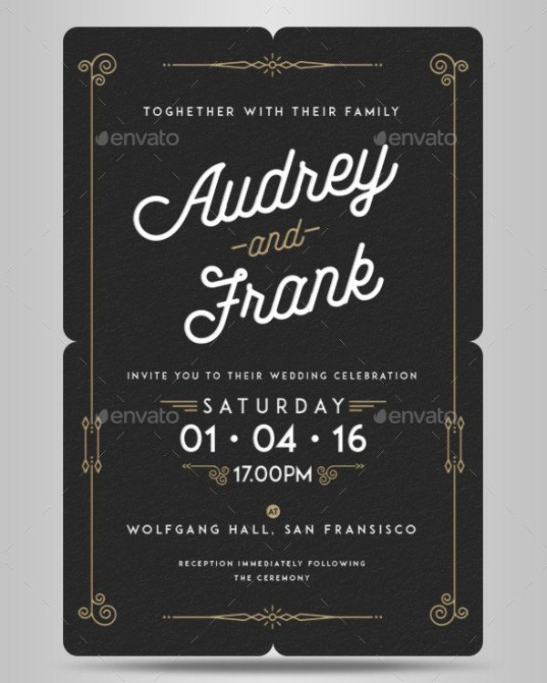 37 Awesome PSD & InDesign Wedding Invitation Template