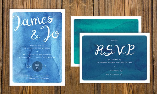 How to Create a Watercolor Wedding Invitation in Adobe