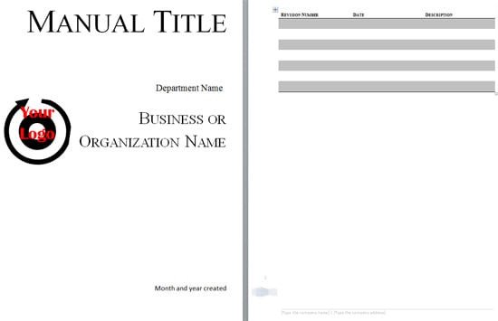 5 Free Training Manual Templates Excel PDF Formats