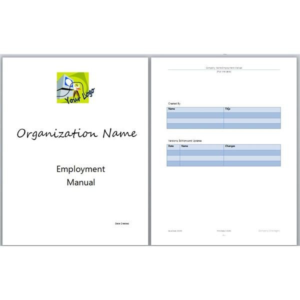 Microsoft Word Manual Template Basic and Employment