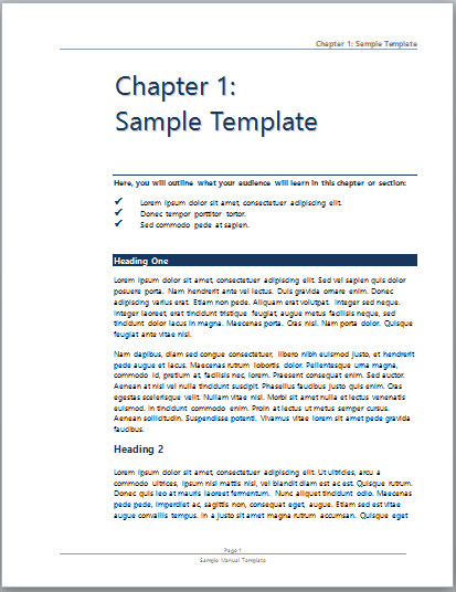User Manual Template Microsoft Word Templates