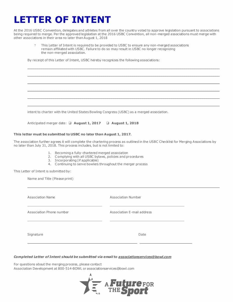 40 Letter of Intent Templates & Samples [for Job School