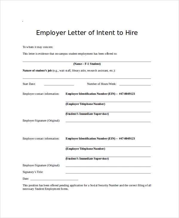 Sample Letter of Intent 47 Examples in PDF Word