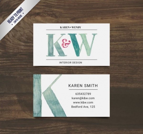 12 Awesome Interior Design Business Card Templates Ms