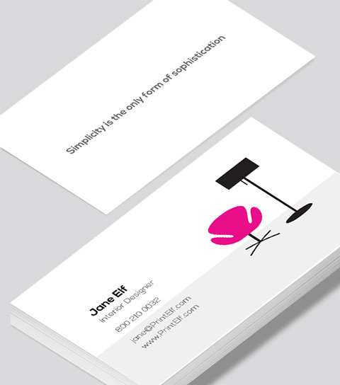 Interior designer business card Modern Design