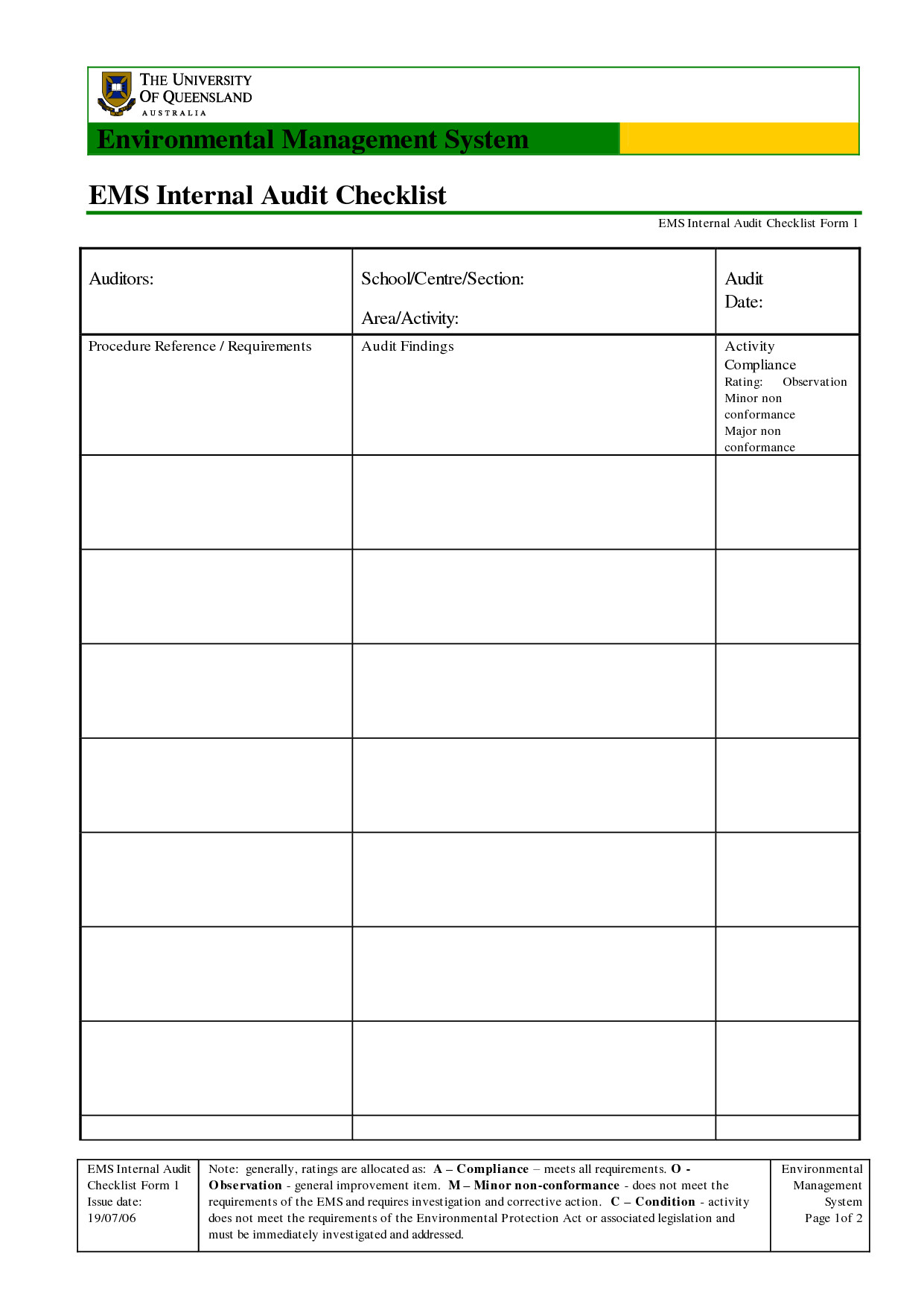 35 Excellent Audit Report Form Template Examples Thogati
