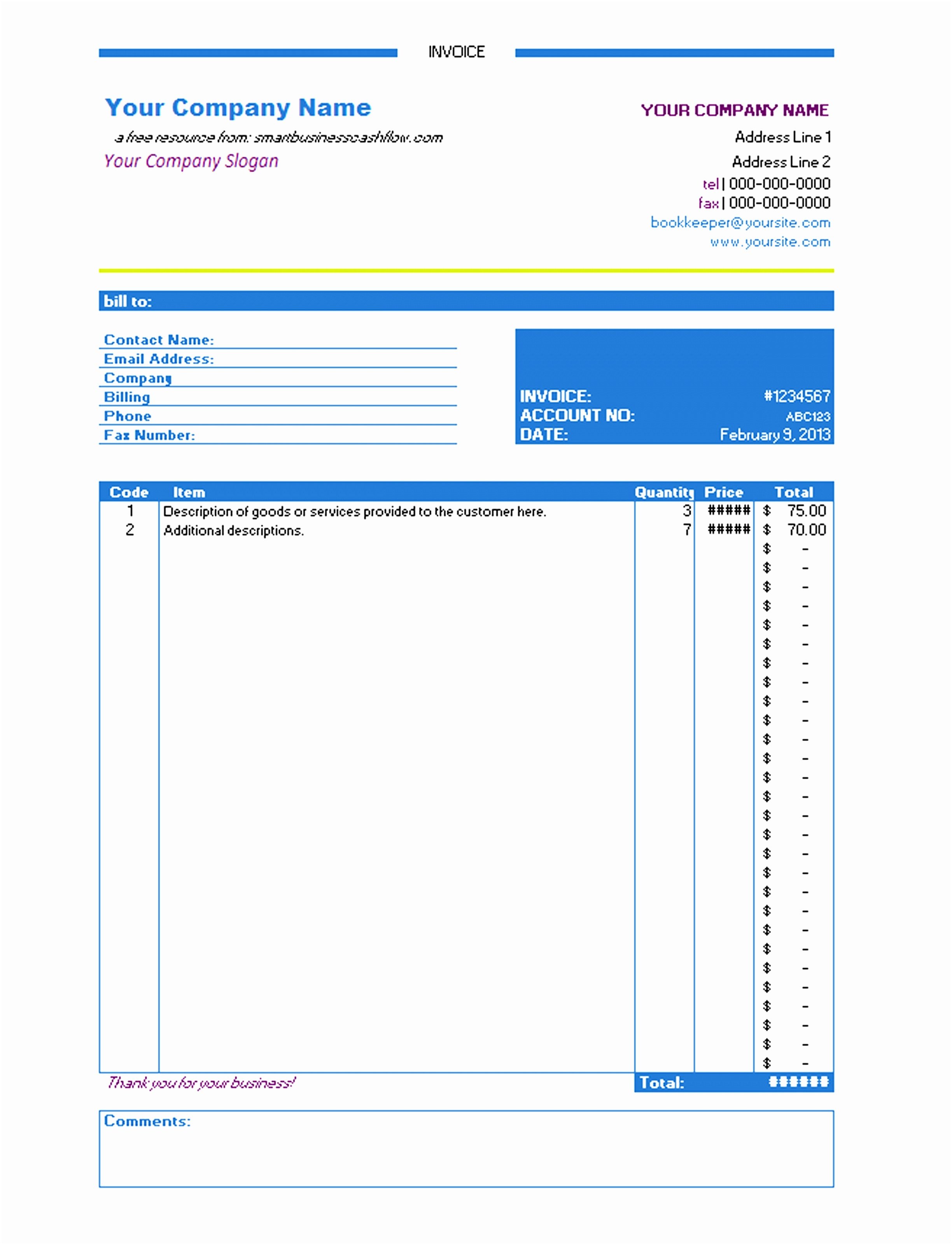 9 Google Drive Invoice Template Eopot