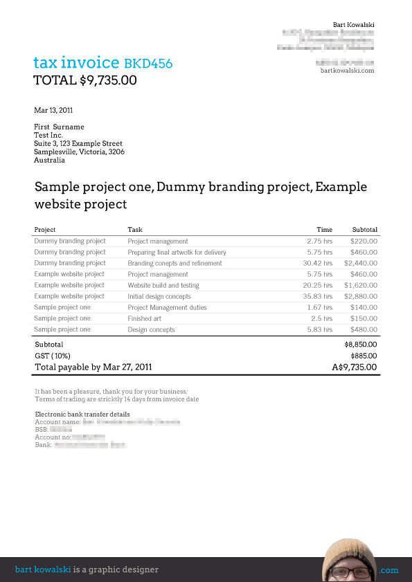 Free Invoice Templates For Macs