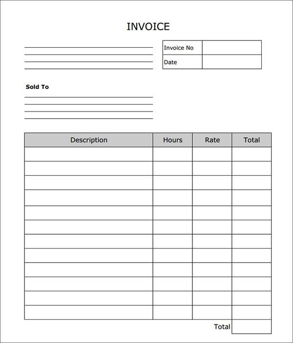 Labor Invoice Template invoice