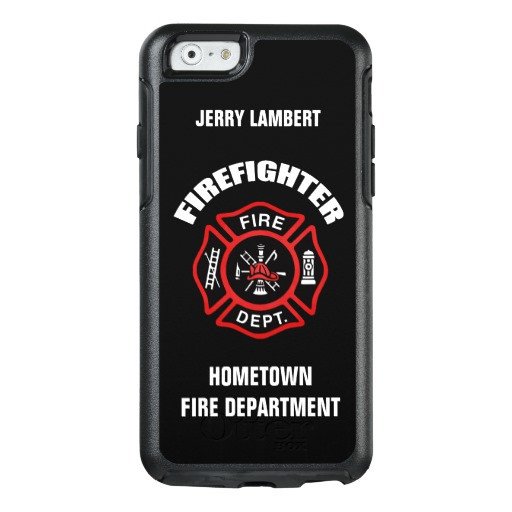 Firefighter Name Template OtterBox iPhone 6 6s Case
