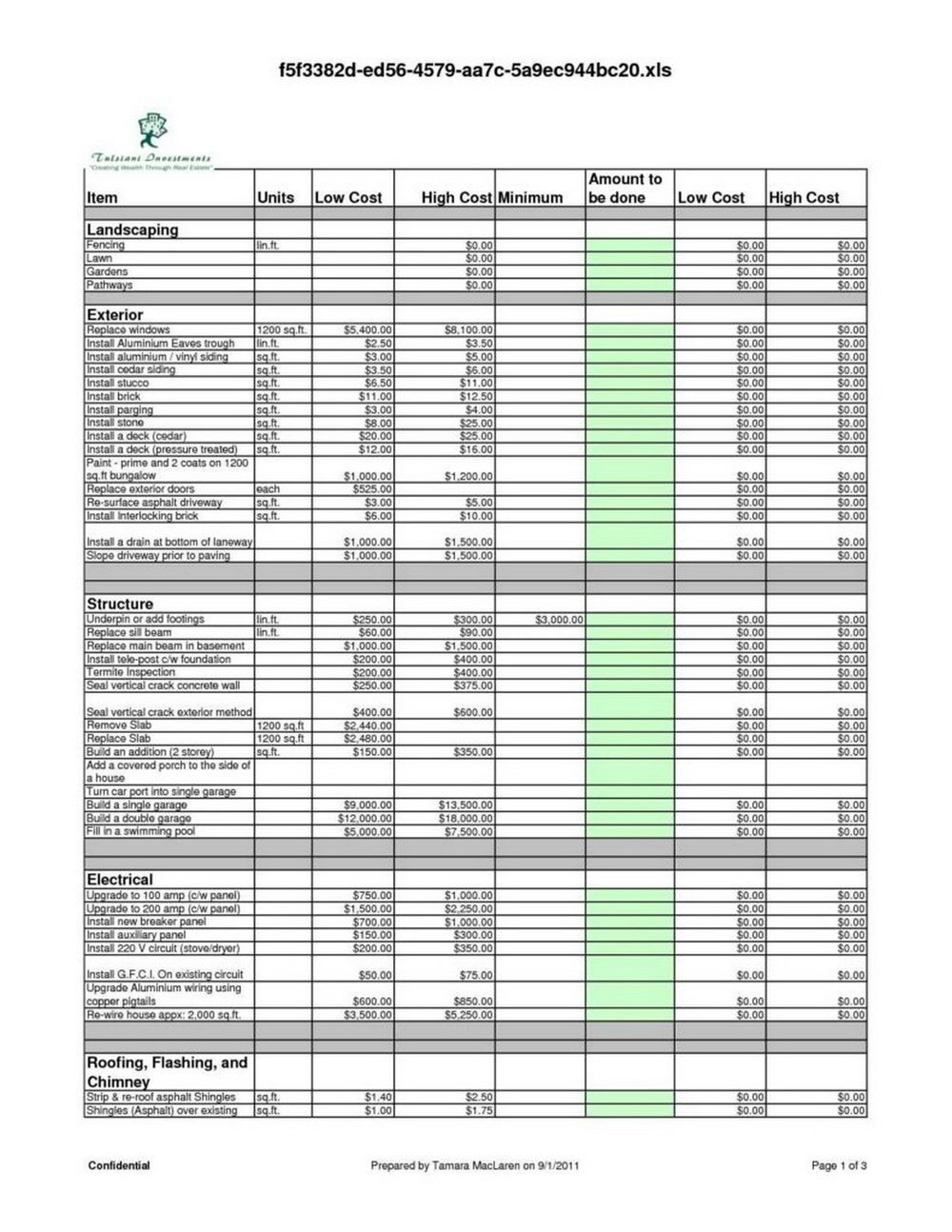 Tax Itemization Worksheet Excel