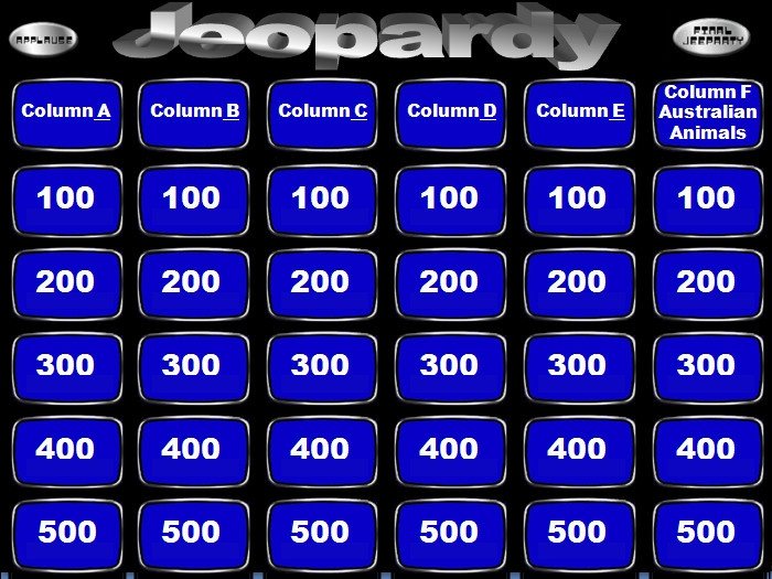9 Jeopardy PowerPoint Templates Free Sample Example