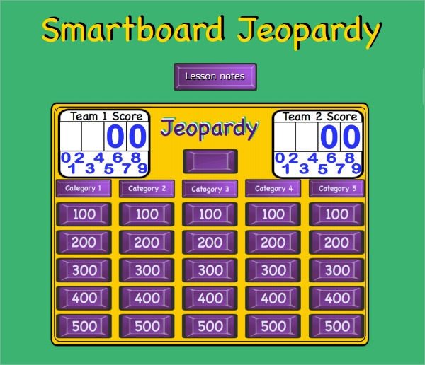 Sample Jeopardy 6 Documents in PDF PPT