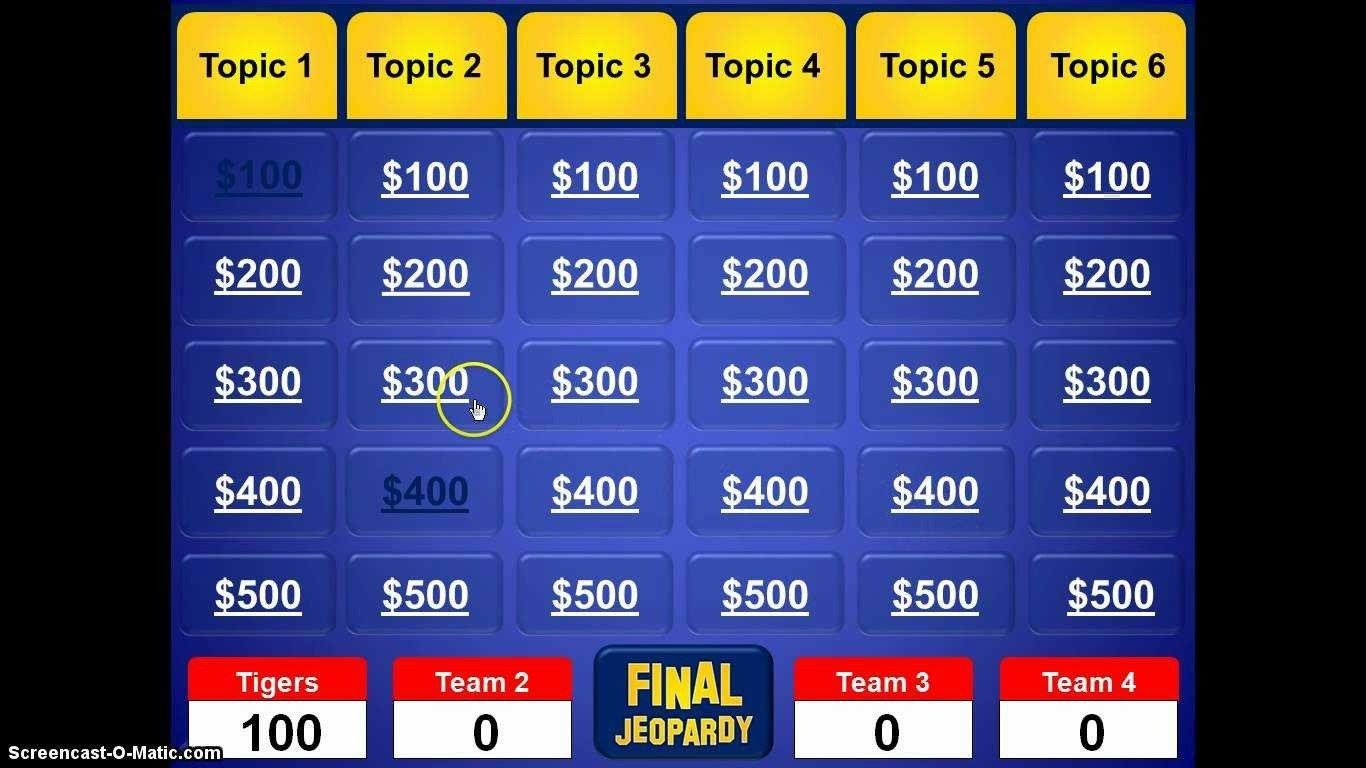 Jeopardy Ppt Template With Sound