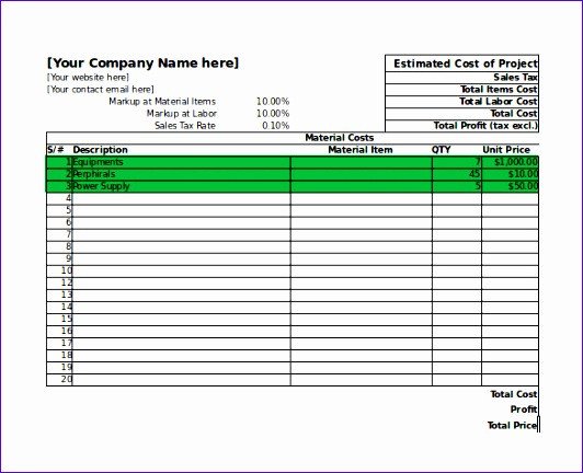 6 Excel Job Costing Template ExcelTemplates ExcelTemplates